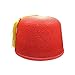Nicky Bigs Novelties Adult Felt Red Fez Hat - Gold Tassel Shriner Cosplay Hats - Halloween Costume Accessory, One Size
