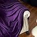 Bedsure GentleSoft Fleece Blanket Twin Size Purple - 300GSM Lightweight Plush Fuzzy Cozy Soft Warm Blanket for Bed, Sofa, Couch, Travel, Camping, 60x80 inches