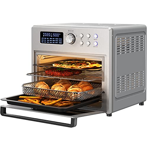 ROOMTEC 26 QT Air Fryer Toaster Oven Combo, 21in1 Large Countertop
