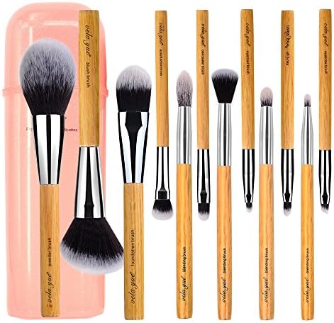 vela.yue Makeup Brush Set 12 pieces Vegan Full Function Face Cheek Eyes Lips Beauty Tools Kit with Case