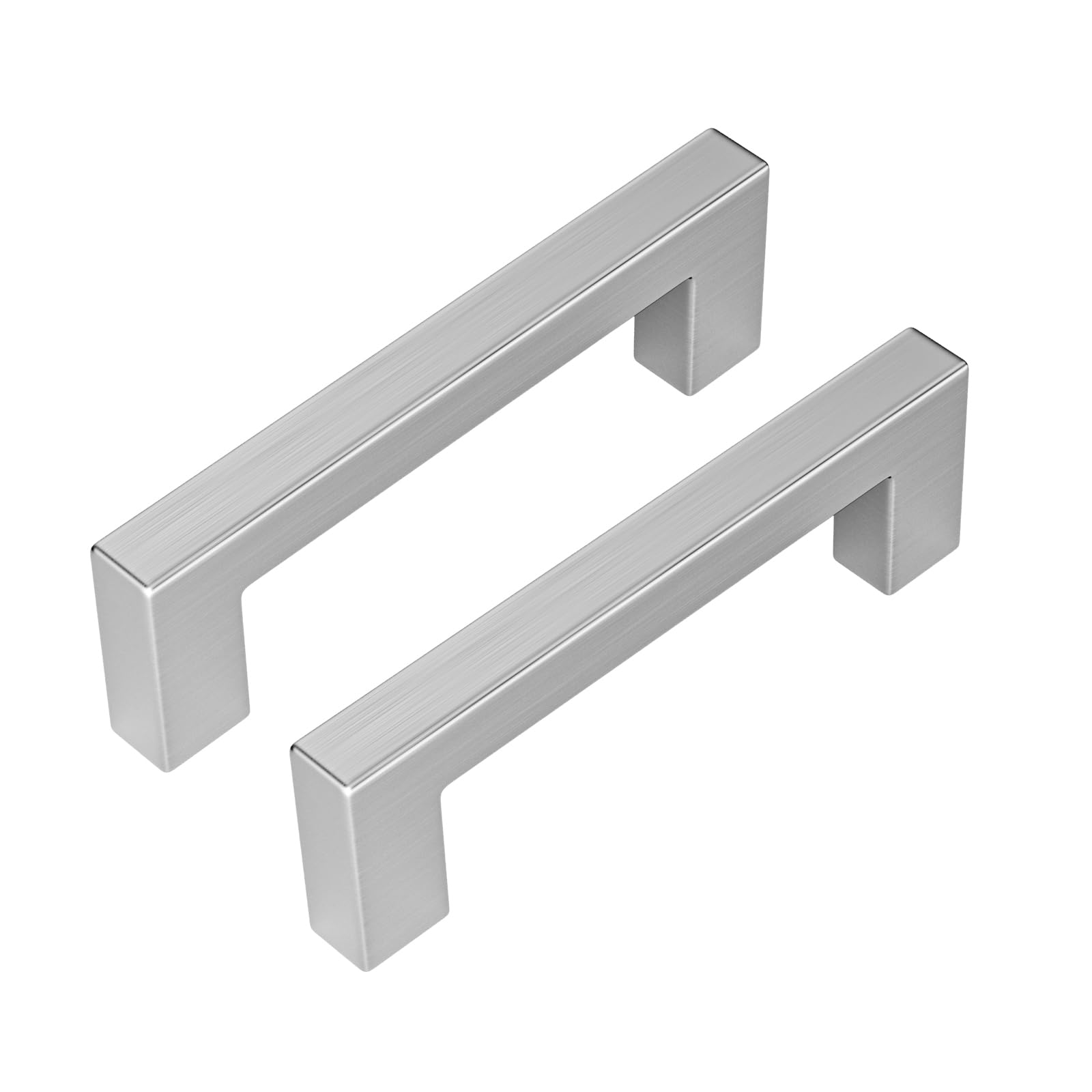 Goldenwarm® furniture handle bar stainless steel brushed cabinet handles drawer handles kitchen cabinet tube width 12 mm x 12 mm