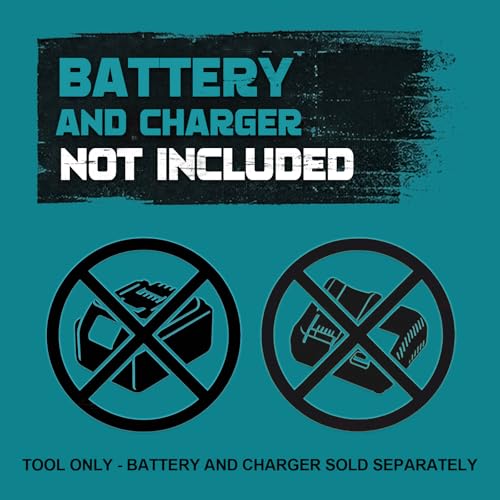 Ecarke Radial Pequeña, Amoladora Bateria Compatible con Makita 18V, Motor Sin Escobillas, 3 Niveles Velocidad, 10000 rpm, Disco 125mm, Pantalla LCD y Juego 12 Accesorios(Solo Productos)-Azul Marino