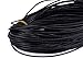 50pcs Imitation Leather Braided Cord Black Rope 1.5mm 18 Inch Necklaces Chain with Lobster Claw Clasp