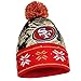 FOCO San Francisco 49ers NFL Big Logo Light Up Printed Beanie
