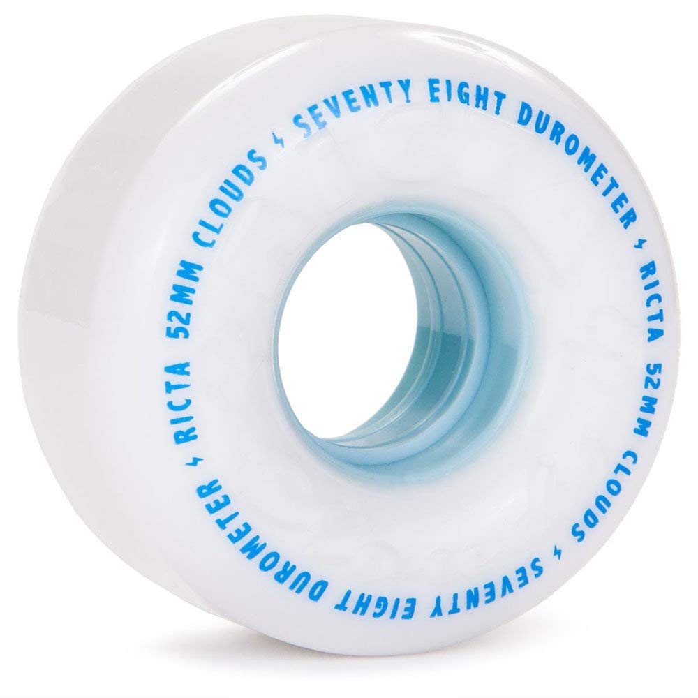 RICTA WHEEL DYNAMICS Unisex Ricta Wheels Clouds 78a Cruiser Soft Urethane, White/Blue, 52 mm UK