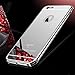 iPhone 6S Case,Roybens Luxury 2 in 1 [Air Aluminum Bumper + Acrylic Back Plate] Back mirror Anti-Scratch Case Cover for Apple iPhone 6/6S - Silver