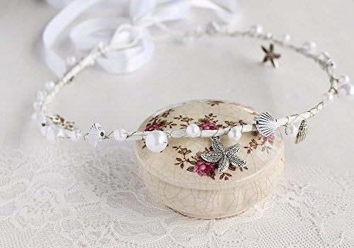 Beach Hair Crown, Seashell Halo, Mermaid Head Piece, Exotic Wedding Headband