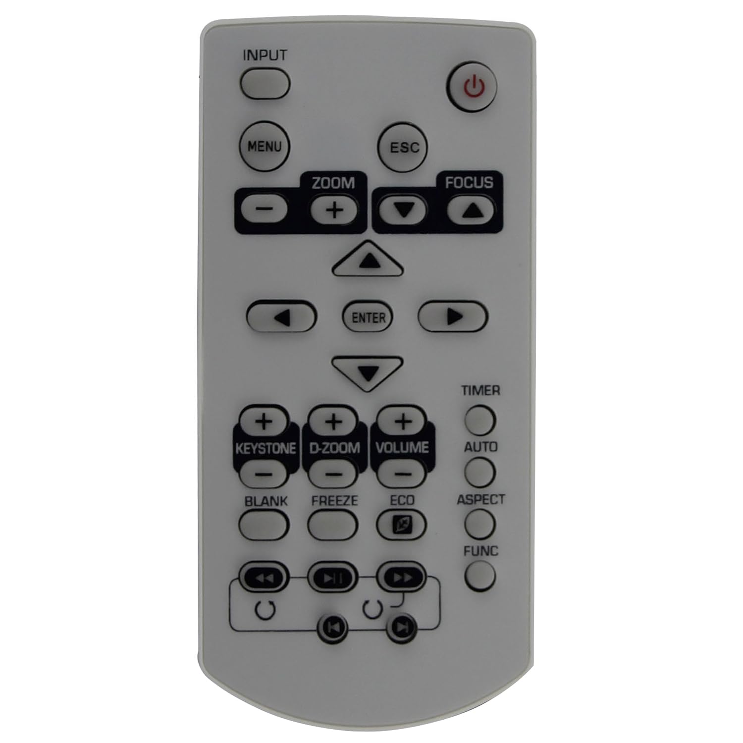 YT-130 Remote Control Replacement for Casio Projector XJ-A247 XJ-A257 XJ-M251 XJ-M256 XJ-M141 XJ-M146 XJ-A252 XJ-M151 XJ-M246 XJ-A142 XJ-A147 XJ-A242 XJ-M156 XJ-M241
