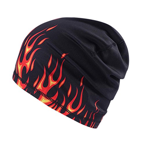 Wingbind Men's Skull Cap Helmet Liner Cycling Caps Runing Sports Beanie Covers Ears and Wicks Moisture Perfect for Under Helmet