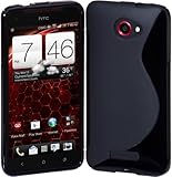 Cimo S-Line Back Case Flexible TPU Cover for HTC DROID DNA (Verizon) - Black