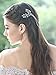Yean Wedding Hair Combs Clip Silver Rhinestones Bridal Head Chain Accessories for Women Brides and Bridesmaids