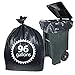 Toter 96 Gallon Trash Bags By Primode - 25 Count Extra Heavy Duty Black Garbage Bag For Indoor Or Outdoor Use 61x68 MADE IN THE USA (96 GALLON)