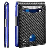 Zitahli Mens Slim Wallet, Minimalist Money Clip