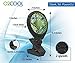 Treva 5 Inch Two Speed Battery & USB Powered Clip On Fan - Slim and Portable Cooling Travel Fan with USB - Gray