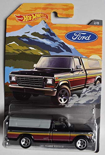 DieCast HOT Wheels Ford Series, Black '79 Ford Truck 2/8