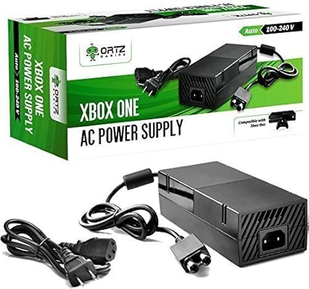 Ortz AC Adapter Power Supply Cord for Xbox One [QUIET VERSION] Best for Charging - Brick Style - Great Charger Accessory Kit with Cable