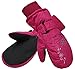 SimpliKids Boys Waterproof Snowboarding Ski Mittens,XS,Rose