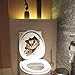 Cat Toilet Seat Wall Sticker, Oksale 8.3