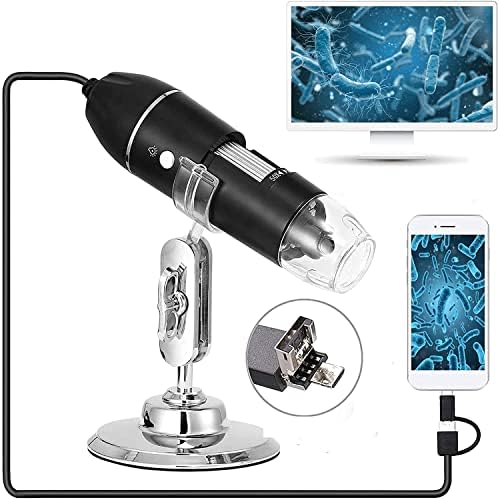 Micro View Camera Magnifier XVZ 3-in-1 Micro USB Type-C 50x to 1600x Handheld Magnifier Pocket ...