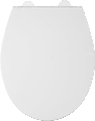 Croydex Capri Oval Soft Close Toilet Seat Quick Release Heavy Duty White