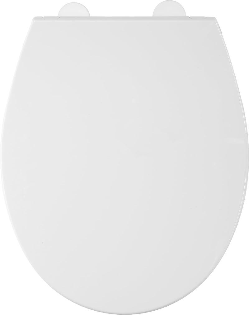 Croydex Capri Oval Soft Close Toilet Seat Quick Release Heavy Duty White