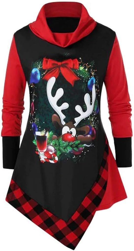 plus size christmas tops for women