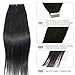Fabwigs Tape In Human Hair Extensions - 16 18 20 22 24 Inch 20pcs 30g-70g Set - Silky Straight Skin Weft Human Remy Hair (16 Inch #16 Beige Blonde)