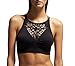 A B S BY ALLEN SCHWARTZ Women's Raven Basic Strap High-Neck Non-Underwire Seamless Fishnet Racerback Bralette
