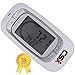 IceFox Walking 3D Pedometer with Clip and Strap,30 Days Memory,Best Accurate Step Counter,Walking Distance Miles and Km,Calorie Counter,Daily Target Performance Monitor,Exercise Time(Black)