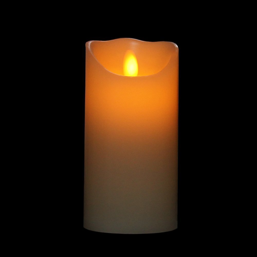 SHEING® New Realistic Flameless Moving Wick Candle Real Wax with a
