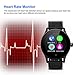 Excelvan K88H Bluetooth Smart Watch Fitness Tracker (Pedometer, Heart Rate Monitor, Call/SMS Reminder, Sleep Monitorfor Android IPhone), Black