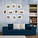 upsimples 8x10 Picture Frame Set of 10,Display Pictures 5x7 with Mat or 8x10 Without Mat,Multi Photo Frames Collage for Wall or Tabletop Display,White