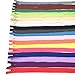 40Pcs Invisible Zippers 18 Inch For Tailor Sewer Sewing Craft Crafter's Special Nylon Zip Mix 20 Colors(Total 18inch/45cm,teeth length 16 inch/40cm)