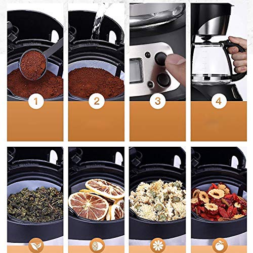 FGKLU Filterkaffeemaschine mit One-Touch-Bedienung, Filterkaffeemaschine, programmierbare 10-Tassen-Kaffeemaschinen mit… – Bild 5
