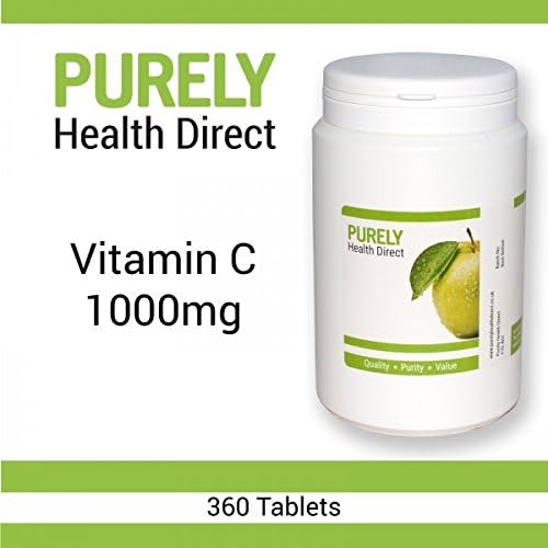 Vitamin C 1000mg High Strength 360 Vegetarian Tablets Year Supply Compliance to ISO 9001:2015 & BCMPA