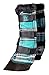 Kensington Horse Fly Boots with Comfortable Fleece Trim, Stay-Up Technology with Velcro Straps, Sold in Pairs of 2 (Black Ice Plaid)