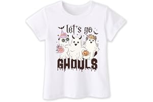 QUAINTEE Toddler Halloween Shirts for Boys Girls Kids, 2-6T, Fun and Spooky Design: Pumpkins Ghosts Bats Witches and Friendly Monsters