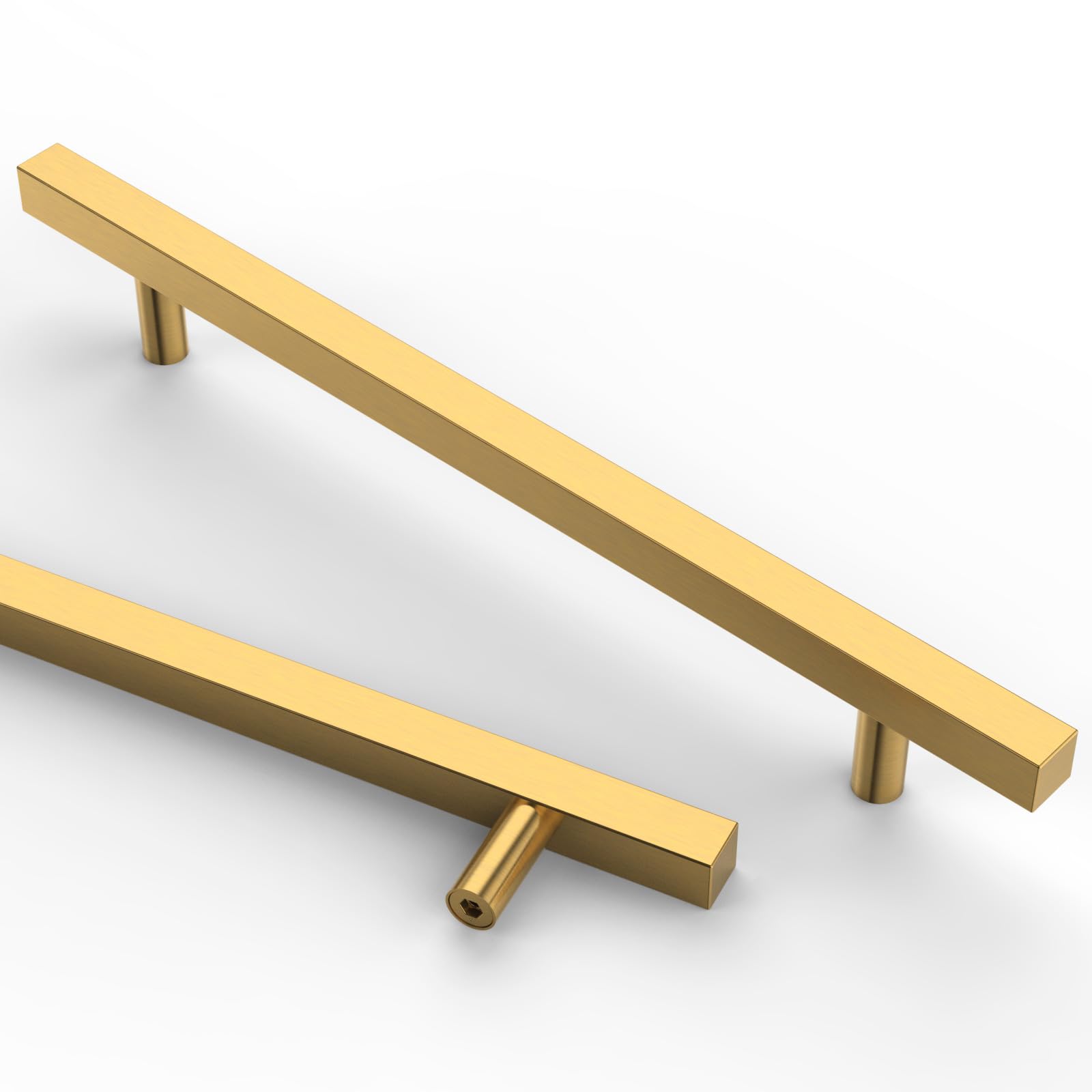 Astrée 10 Pack 192mm Gold Kitchen Handles - Stainless Steel Cupboard & Drawer Handles