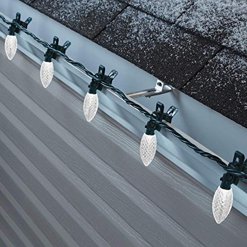NOMA C9 LED Quick Clip Christmas Lights Builtin ClipOn String