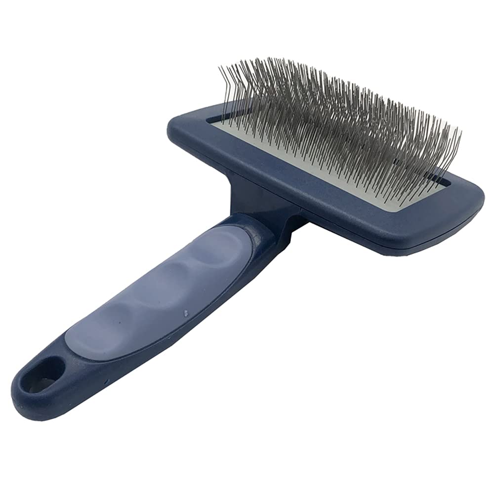 Extra Long Pin Dog Slicker Brush for Dogs GoldenDoodles Poodles,Dog Grooming Brushes for Medium & Long Haired dogs Labradoodles,Softens and Shines Pet Hair,Removes Loose Hair(1")