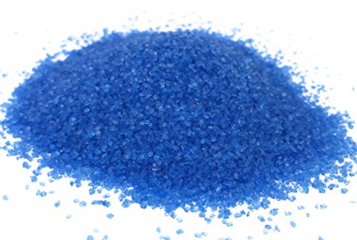 Snowy River Royal Blue Cocktail Sugar - Kosher Certified All Natural Colored Royal Blue Cocktail Rimmer (Medium Crystal)
