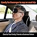 CHELIYOU Car Neck Pillow with Memory Foam Neck Support for Car Seat Headrest (Black)