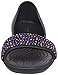 crocs Women's Lina Embellished Dorsay Flat Sandal, Black/Multi, 8 M US