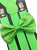 4everStore Unisex Bow Tie & Suspender Sets, Light
