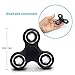 Colovis 2 Pack Tri Hand Spinner Fidget Toy - Fidget Spinner Stress Reducer EDC Focus Toy for Kids & Adults - Relieves ADHD Anxiety and Boredom (Black, 2 Pack)