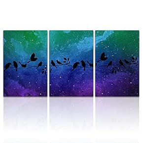 signwin 3 Piece Canvas Wall Art Beautiful Scenery...