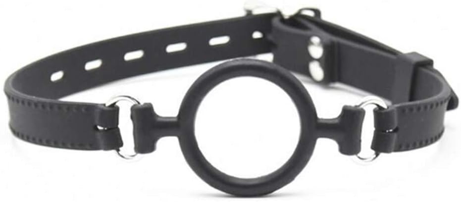 Black Mouth Ball Silicone Lock Straps Toy Mouth Plug