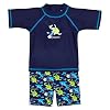 Landora®: Badkleding voor baby’s en peuters, set van 2 met uv-bescherming 50+ en Oeko-Tex 100-certificering in blauw of…