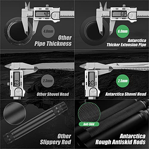 ANTARCTICA Folding Camping Survival Shovel Multifunctional Multitool Compact Tactical Entrenching Tool for Hunting Hiking Fishing