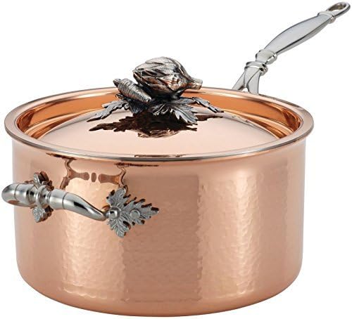 Ruffoni Opus Cupra 3-3/4-Quart Covered Saucepan, Copper by Ruffoni
